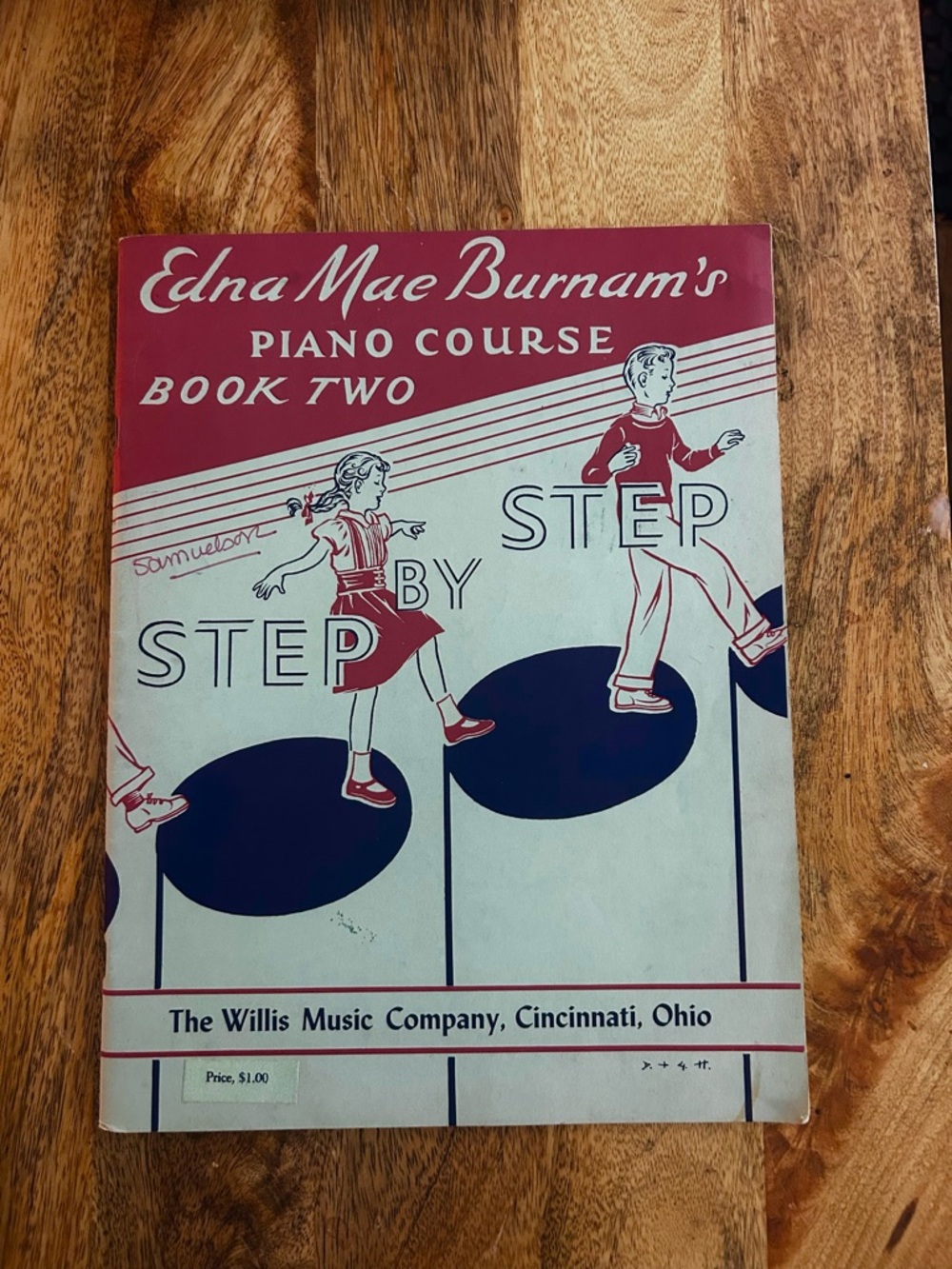 1959 Vintage Children’s Piano Book, by Edna Mae Burnam